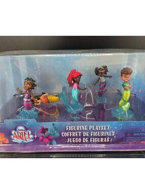 Disney Junior Ariel Figurine Playset Ariel Lucia Fernie Ayanna Alanna New